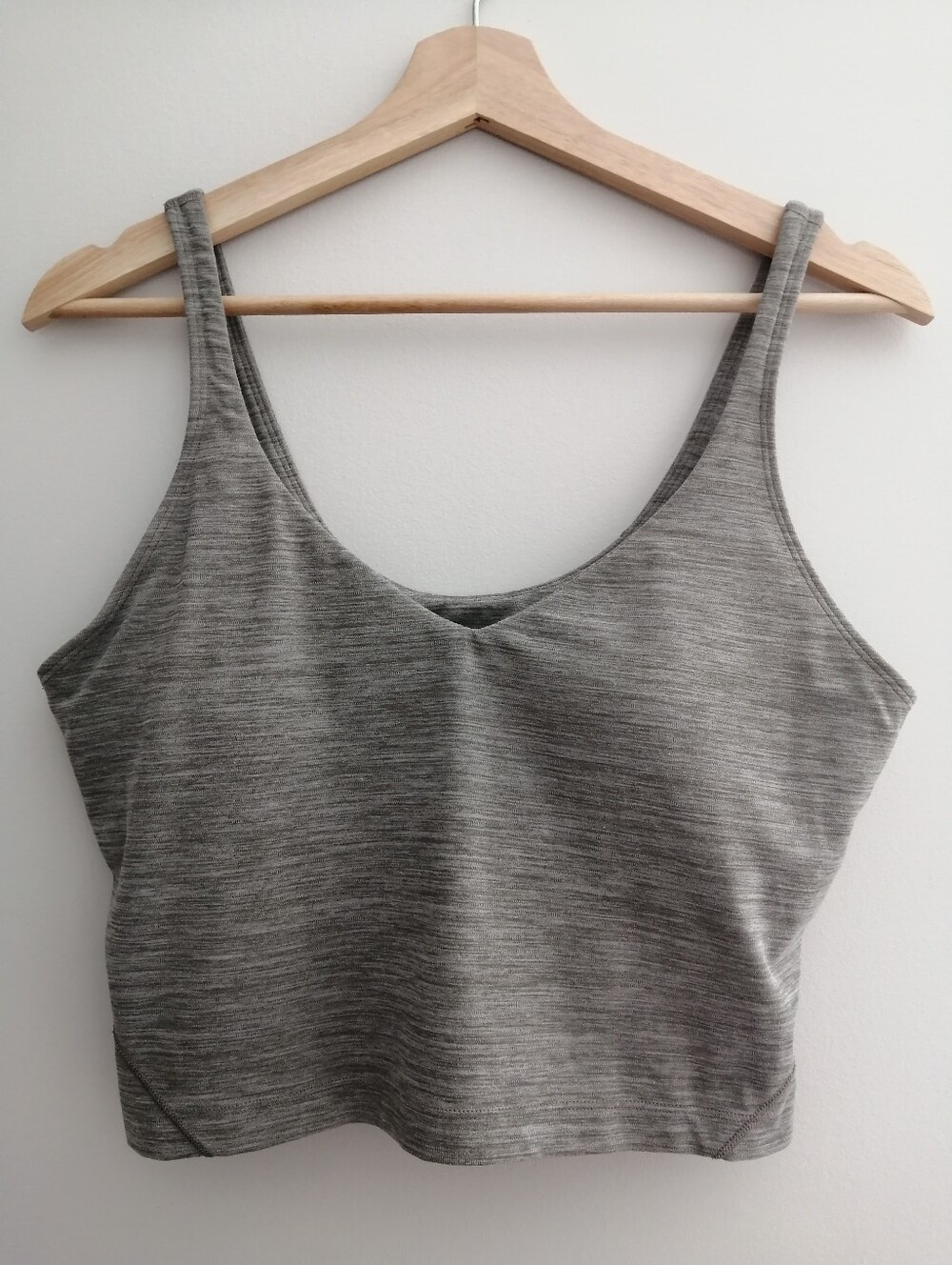 Lululemon Align Crop Tank Top in Heathered Rover Green/Grey Size 12